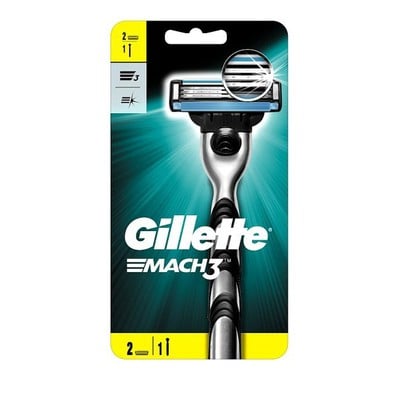 Gillette Mach 3 Ξυριστική Μηχανή & 2 Ανταλλακτικά