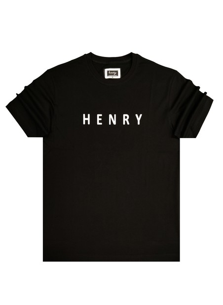 Henry clothing black 3 d logo t-shirt