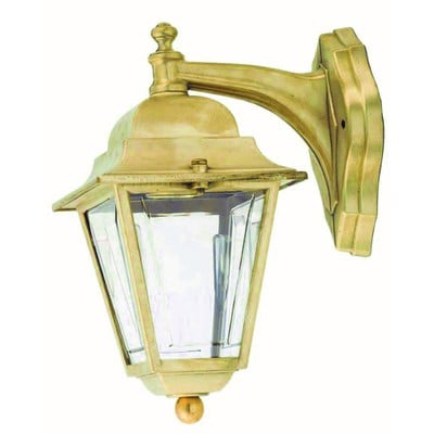 Wall Mounted Brass Lantern Height:26cm Ε27 Ip43