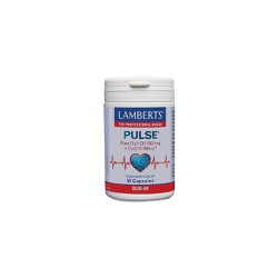 Lamberts Pulse Fish Oil & CoQ10 Μοναδικός Συνδυασμός Υψηλής Ισχύος Ιχθυελαίου & Υψηλής Ποσότητας Συνενζύμου Q10 90 κάψουλες