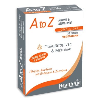 Health Aid A to Z Πολυβιταμίνες & Μέταλλα Χωρίς Ιώ