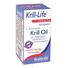 Health Aid Krill Life 100% Pure Antarctic Oil Συμπ