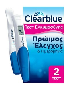 Clearblue Τεστ Εγκυμοσύνης Ψηφιακό Πρώιμος Έλεγχος