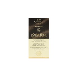 Apivita My Color Elixir Μόνιμη Βαφή Μαλλιών No 6.87 Ξανθό Σκούρο Περλέ Μπεζ 1 τεμάχιο
