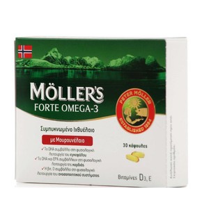 Moller’s Μουρουνέλαιο Forte Omega-3 ,30caps