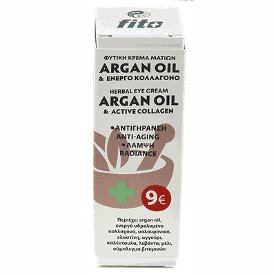 FITO+ Argan Oil & Ενεργό Κολλαγόνο 24h Φυτική Αντιγηραντική Κρέμα Ματιών 30ml