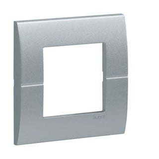 Systo Πλαίσιο Απλό 1 Θέσης White Aluminium WS401T