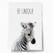 Cute zebra poster