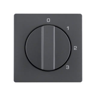 Berker Q.1/Q.3/Q.7 Plate Switch Ventilator 4 Gangs