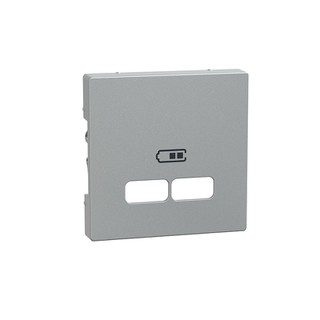 Μerten M-Plan USB Plate Aluminium MTN4367-0460