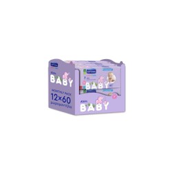 Septona Calm N' Care Baby Wipes Without Alcohol & Parabens With Aloe Vera 12x60 pieces