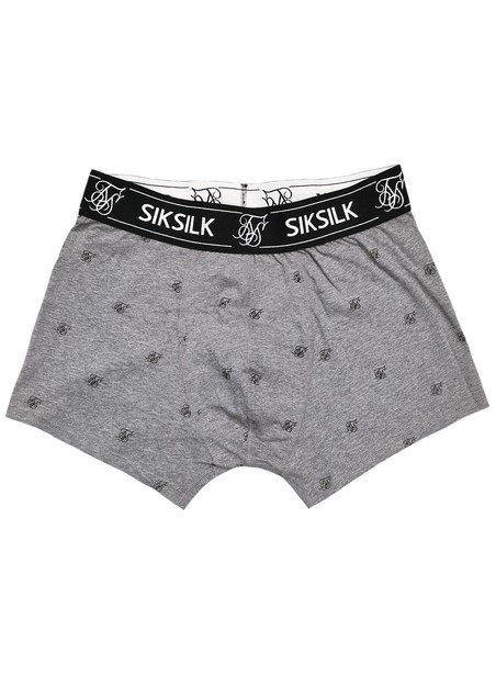 Sik silk logo print boxers - grey