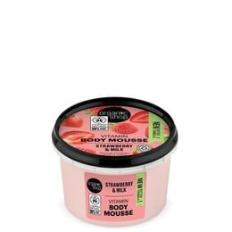 Natura Siberica Organic Shop Strawberry Yoghurt Body Mousse Μους Σώματος, 250ml