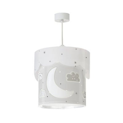 Kids Ceiling Pendant Light Moon Gray 1Xe27