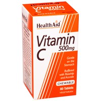 Health Aid Vitamin C Chewable 500mg 60 Ταμπλέτες -