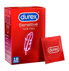 Durex Condom Sensitive Προφυλακτικά, 18τμχ