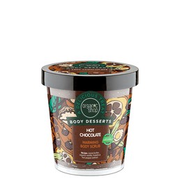 Organic Shop by Natura Siberica Body Desserts Hot Chocolate Ζεστή Σοκολάτα Θερμαντικό Απολεπιστικό Σώματος, 450ml