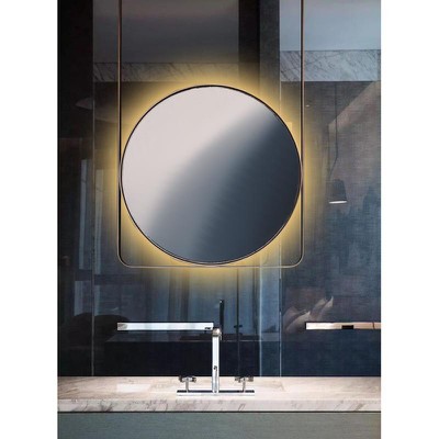 Bathroom wall mirror with led round Φ60/Φ70/Φ80 wi