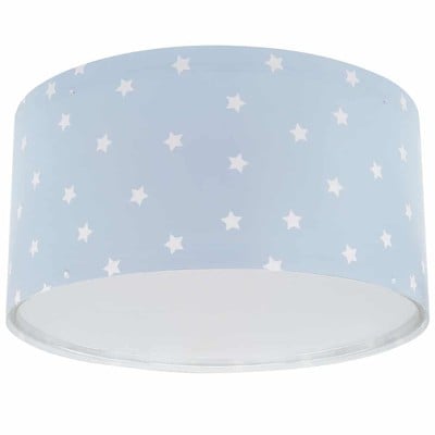 Kid'S Blue Ceiling Light Starlight 2Xe27 15W