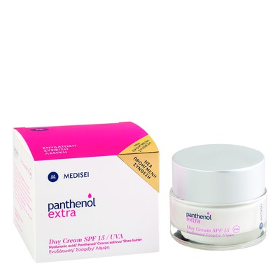Panthenol Extra Day Cream SPF15, Ενυδατική Προστατευτική Κρέμα Ημέρας Νέα Βελτιωμένη σύνθεση 50ml