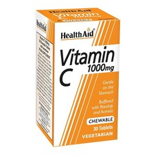 Health Aid Vitamin C 1000mg Chewable Orange Συμπλή