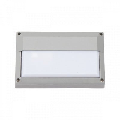 Wall Light E27 15W IP54 Aluminum Silver