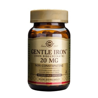 Solgar Gentle Iron 20mg 90veg.caps