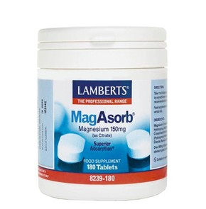 Lamberts MagAsorb 150mg, 180 Tablets 8239-180