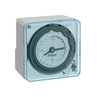 24 Hour Wall Timer with 200 Hour Reserve 12/24 AC 