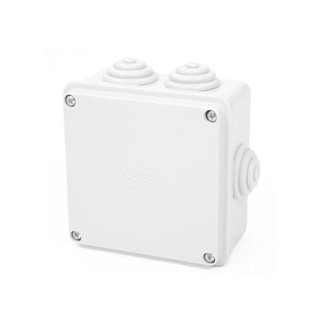 Junction Box Square 100x100mm Grey Courbox 32-2100