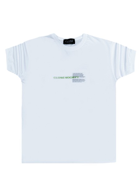 Clvse society white t-shirt 306 culture logo