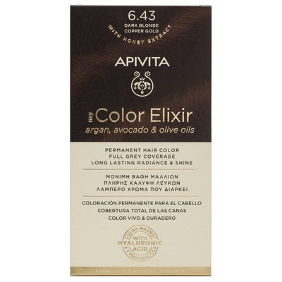 Apivita My Color Elixir 6.43 Βαφή Μαλλιών Ξανθό Σκ