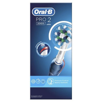 ORAL B Ηλεκτρική Οδοντόβουρτσα Με Χρονομετρητή & Αισθητήρα Πίεσης Pro2 2000