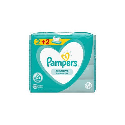 Pampers Sensitive Baby Wipes 2 + 2 Gift 208pcs (4x