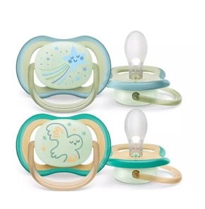 Avent Ultra Air Nighttime Silicone Soother for 0-6