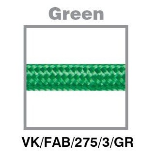 Fabric Round Cable Green VK/FAB/275/3/GR