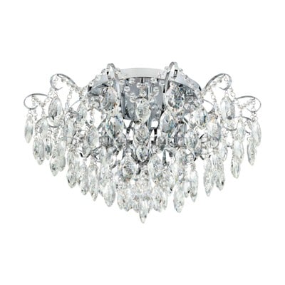 Ceiling Light Fenoullet Chromium With Crystals 6Xe