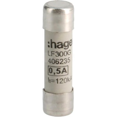 Cartridge Fuse 10,3X38 0,5Α Fast Blow