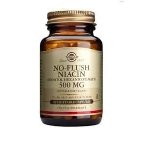 Solgar No-Flush Niacin 500mg για τη Χοληστερίνη, 5