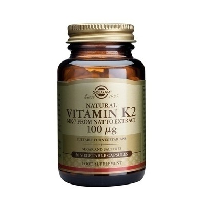 SOLGAR Vitamin K2 100mg Για Τη Φυσιολογική Πήξη Του Αίματος 50 Κάψουλες