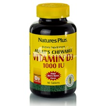 Natures Plus Adult's Vitamin D3 1000iu Chewable - 90 chew. tabs