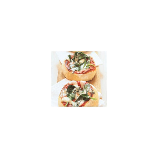 Πίτσες με σπανάκι και μαστέλο Χίου