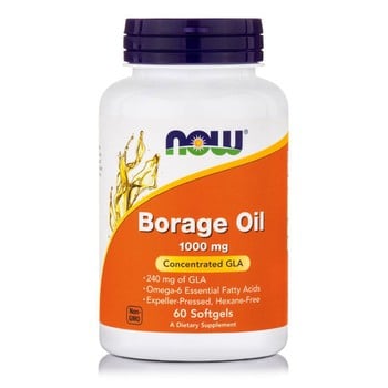 NOW FOODS BORAGE OIL 1050MG 60 SOFTGELS