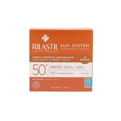 Rilastil Sun System Uniforming Compact Cream SPF50+ 03 Bronze Αντηλιακή Κρέμα Προσώπου 10gr 