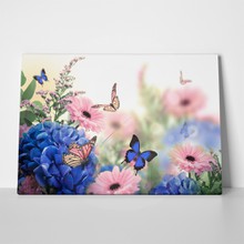 Bokeh butterflies hydrangeas daisies 524287114 a