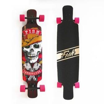 Ξύλινη Σανίδα Skateboard Longboard Twin Tip 41", S