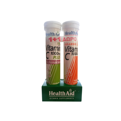 Health Aid Vitamin C 1000mg Plus Echinacea 20 Αν. Δισκία + Vitamin C 1000mg 20 Αναβράζοντα Δισκία