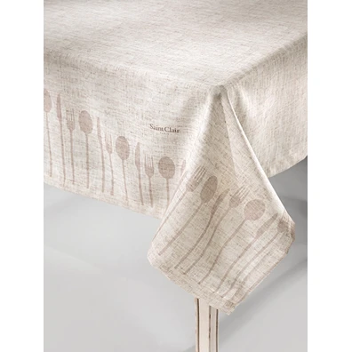 Τραπεζομάντηλο 1007 Beige 145x145 Saint Clair  100