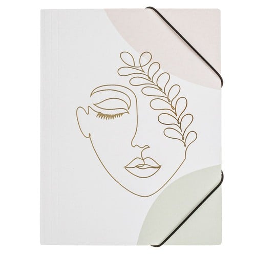 Dosje me llastik embossed face 24x32 