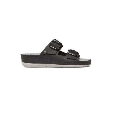 Scholl Aberdeen Man Black Ανδρική Ανατομική Παντόφ